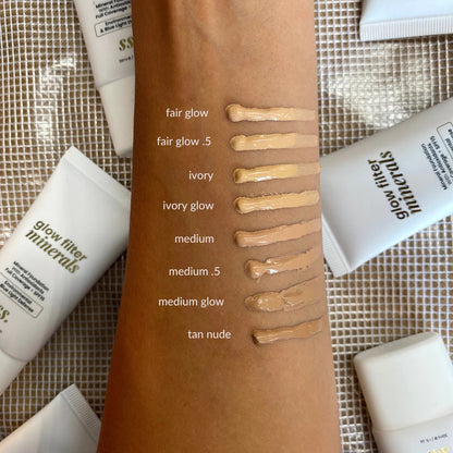 Sunny Skin - Tan Nude - Glow Filter Minerals Liquid Foundation